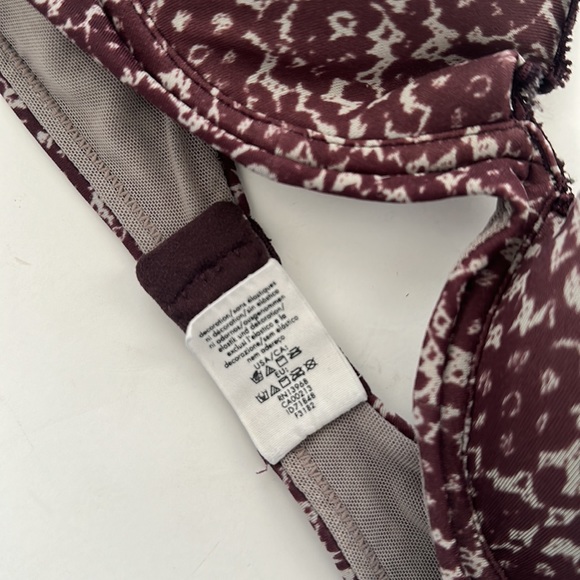 Calvin Klein 32b t-shirt push up padded bra burgundy - Picture 6 of 7